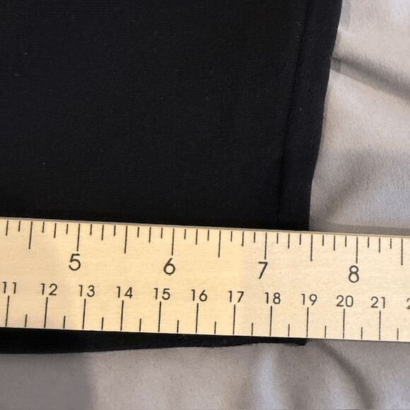 Eileen Fisher Organic Cotton Polyester Dress Pants Slacks Trousers Black Size 10 - Picture 12 of 13